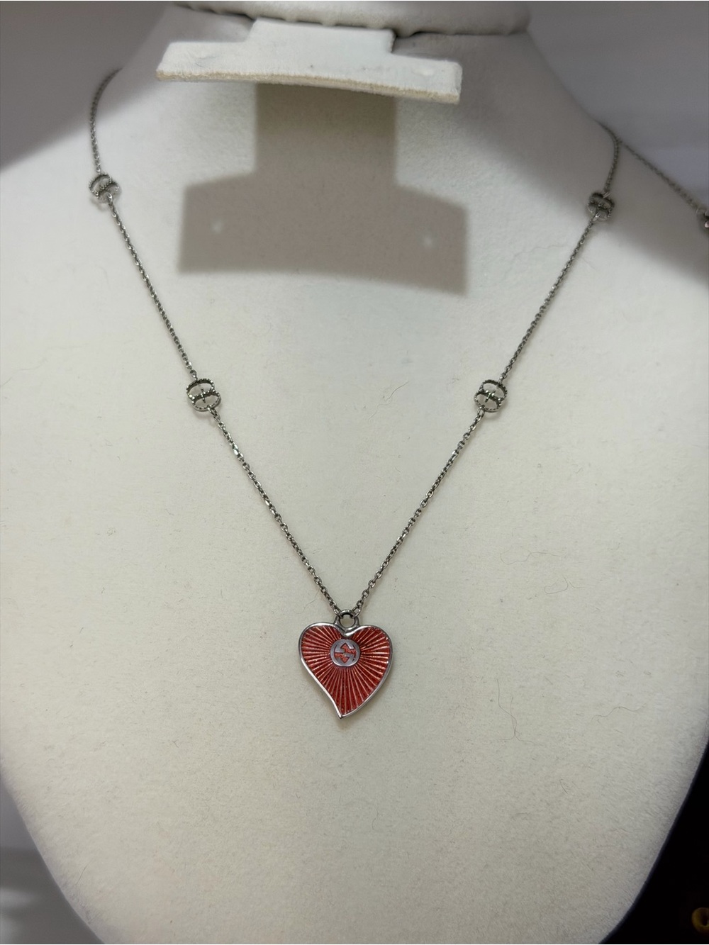 Gucci Heart Necklace 925 Silver - Picture 3 of 8